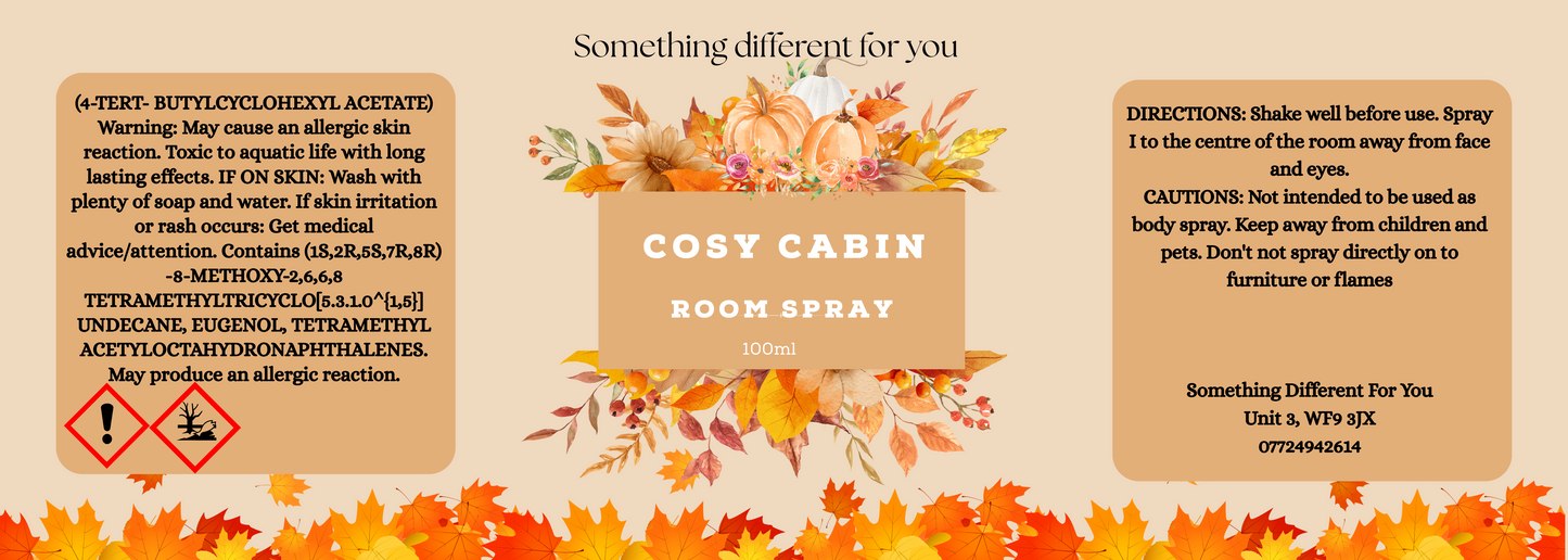Autumn scents room sprays