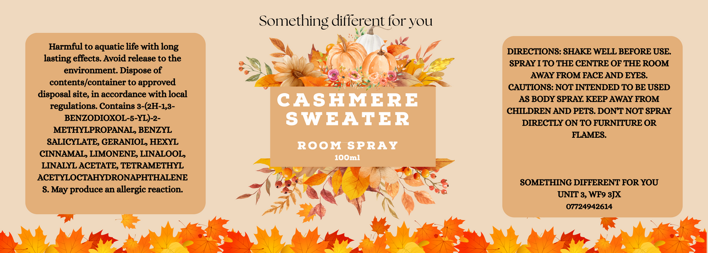 Autumn scents room sprays