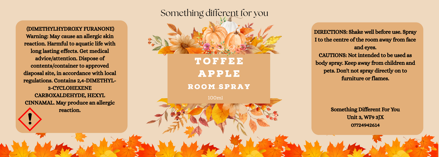 Autumn scents room sprays