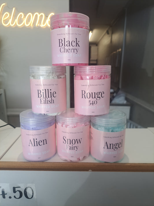 Whipped soap