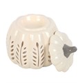 Cream pumpkin tealight burner